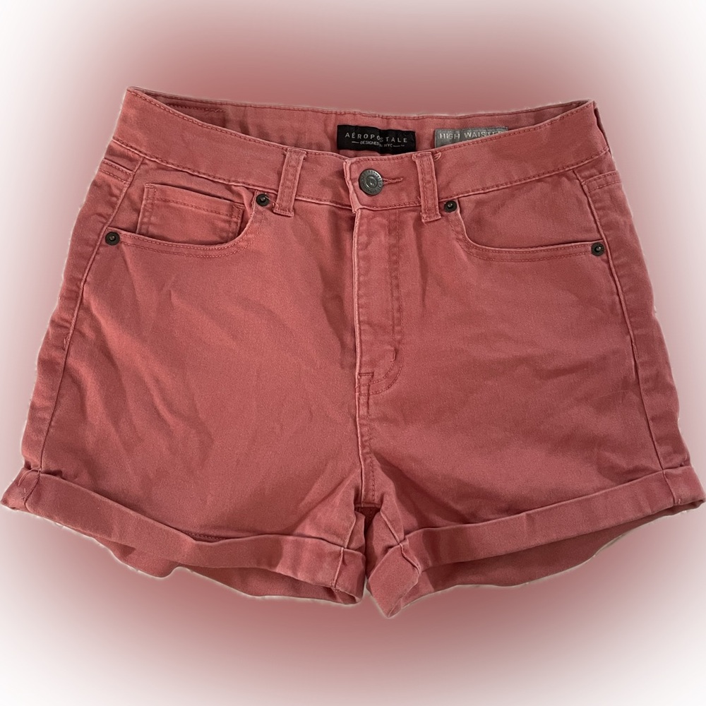 Aeropostale High Waist Coral Shorts
